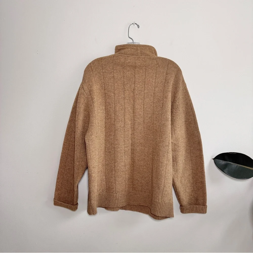Orvis Lambswool Quarter Zip Sweater M